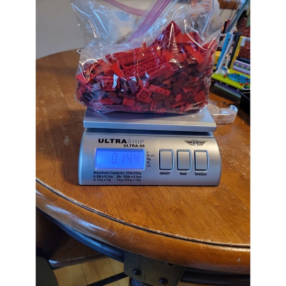 Lego 14 Ounces Bulk Variety Lot Red Lego Pieces - Picture 3 of 3